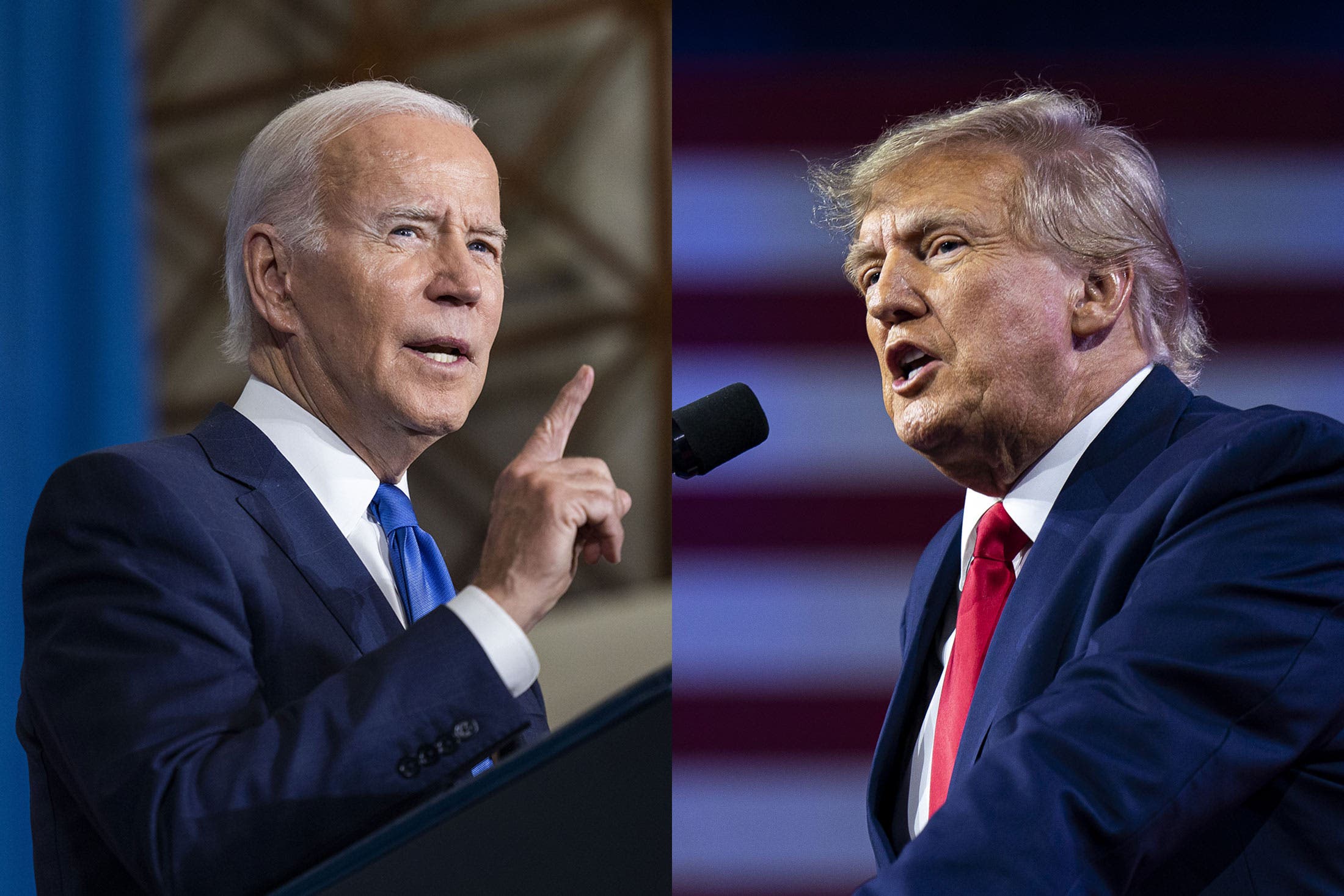 Biden y Trump