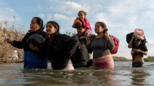 Migrantes en frontera