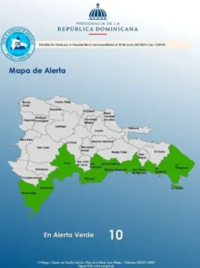 Provincias en alerta COE