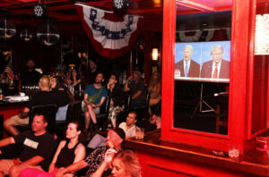 Americans Across The Nation Watch The First Presidential Debate Between Joe Biden And Donald Trump