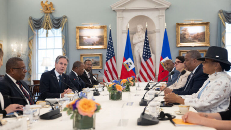 Blinken y Primer ministro Haiti