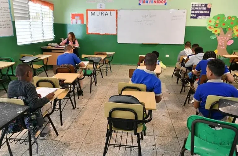 Aula escolar en RD