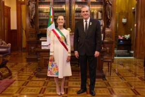 Claudia Sheinbaum y Abinader