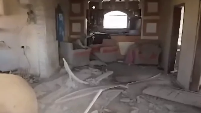 Foto de un dron israelí contra lider Hamás