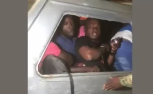Haitianos apresados en Mao