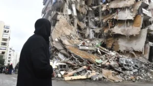 Edificios destruidos en Beirut