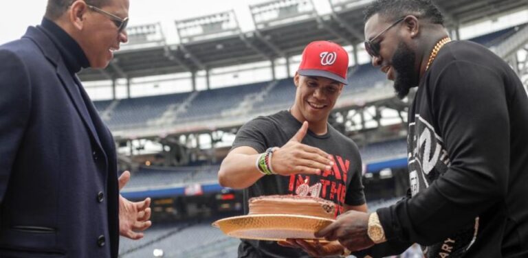 Juan Soto y David Ortiz