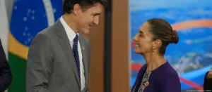 Justin Trudeua y Claudia Sheinbaum