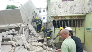 Cae parede en La Romana