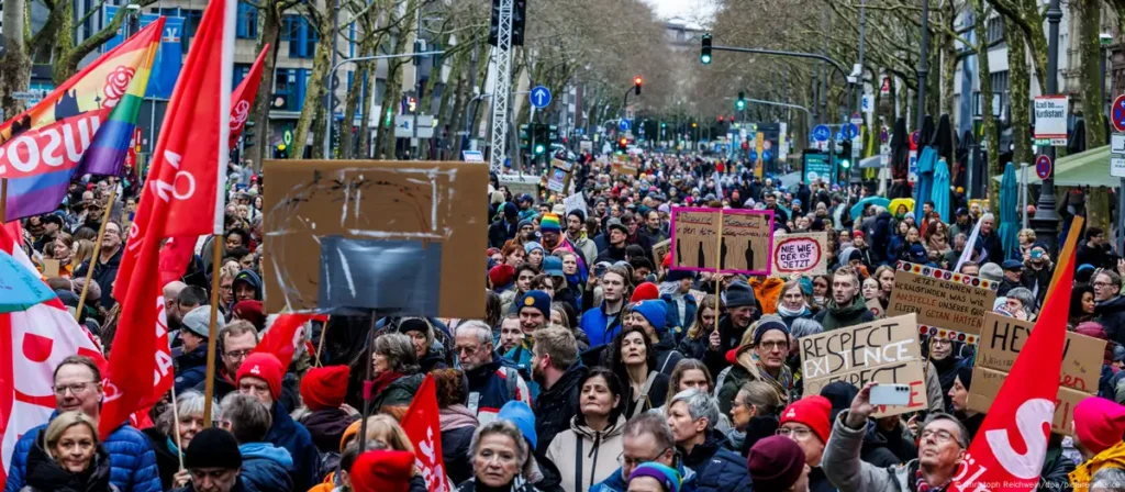 Marcha contra ultraderecha alemana