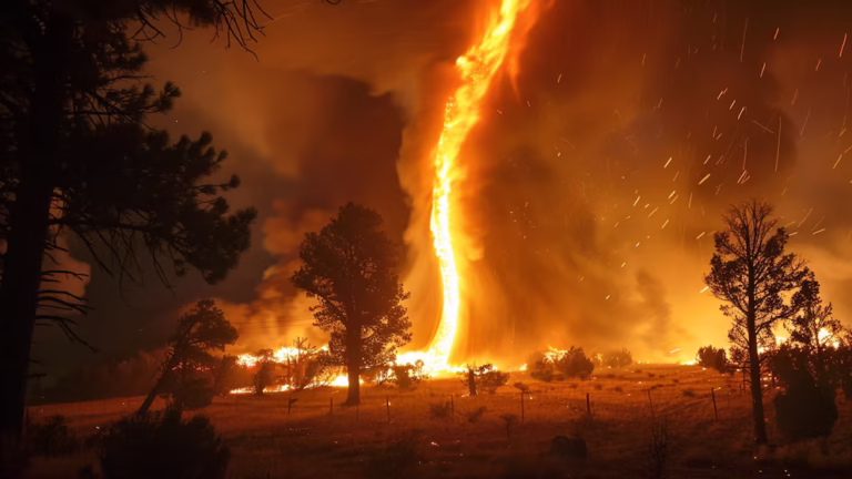 Remolino de fuego en Los Angeles
