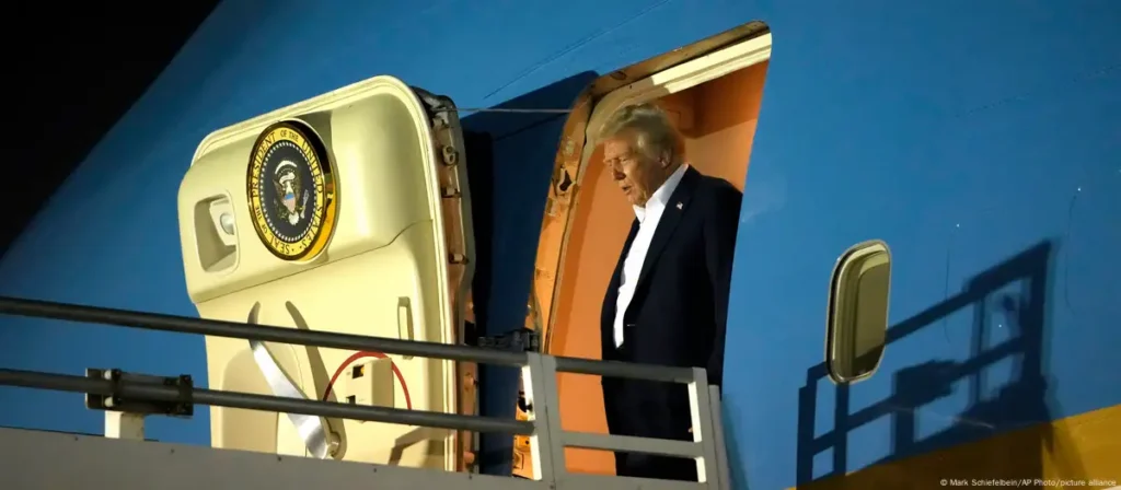 Trump en Airforce One