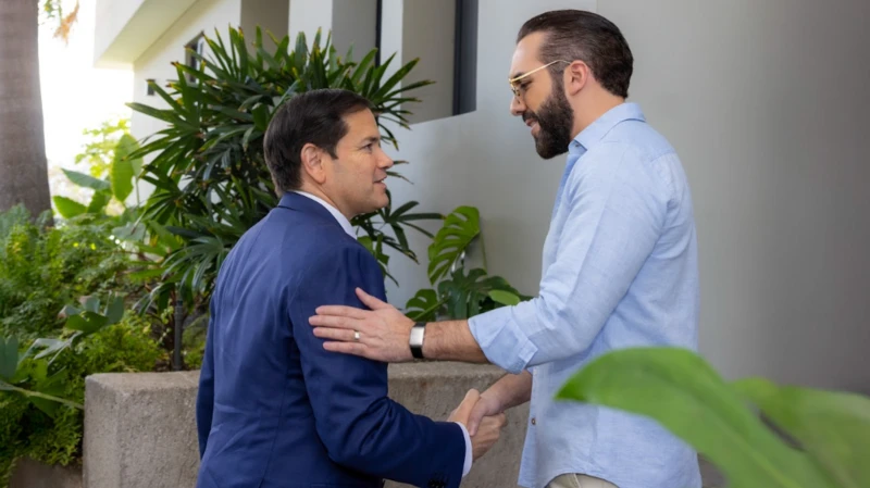 Bukele y Marco Rubio