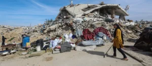 Palestinos sobreviven