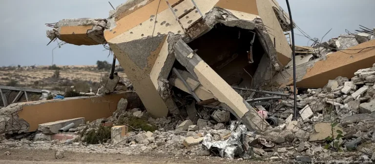 Una mezquita destruida en Gaza