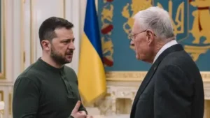 Zelensky y Keith Kellog