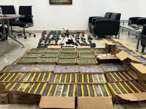 Armas incautadas iban a Haiti