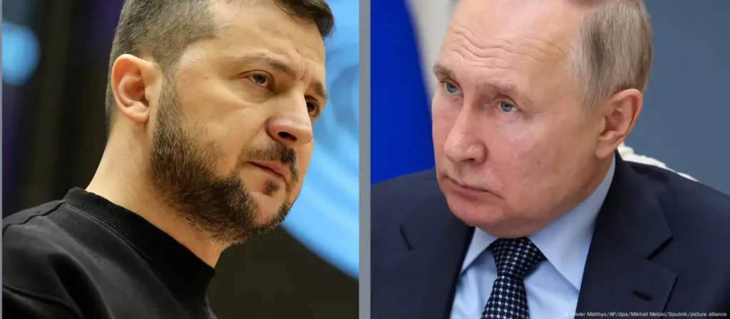 Putin y Zelensky