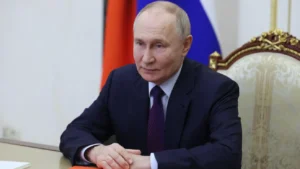 Sonriente Putin