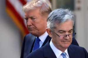 Trump y Jerome Powell