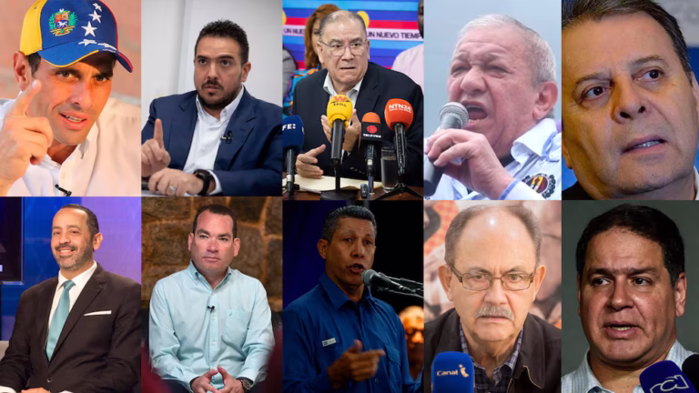 Opositores con Maduro