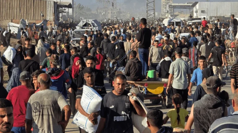 Centro de ayuda en Gaza