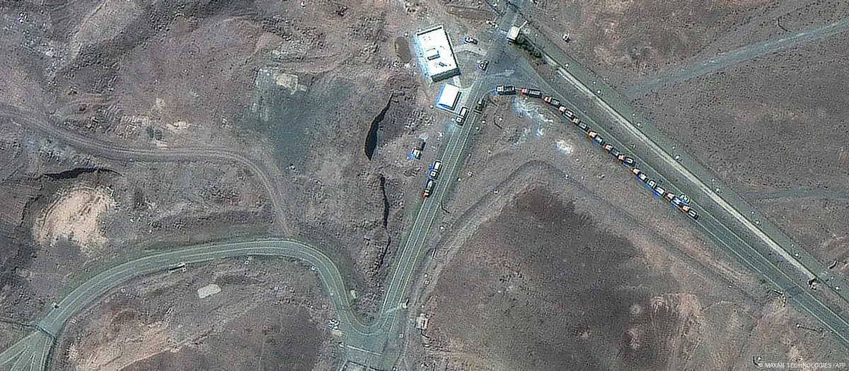 Imagen satelital de planta energietica de Iran