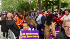 NYC protesta en apoyo a Los Angeles