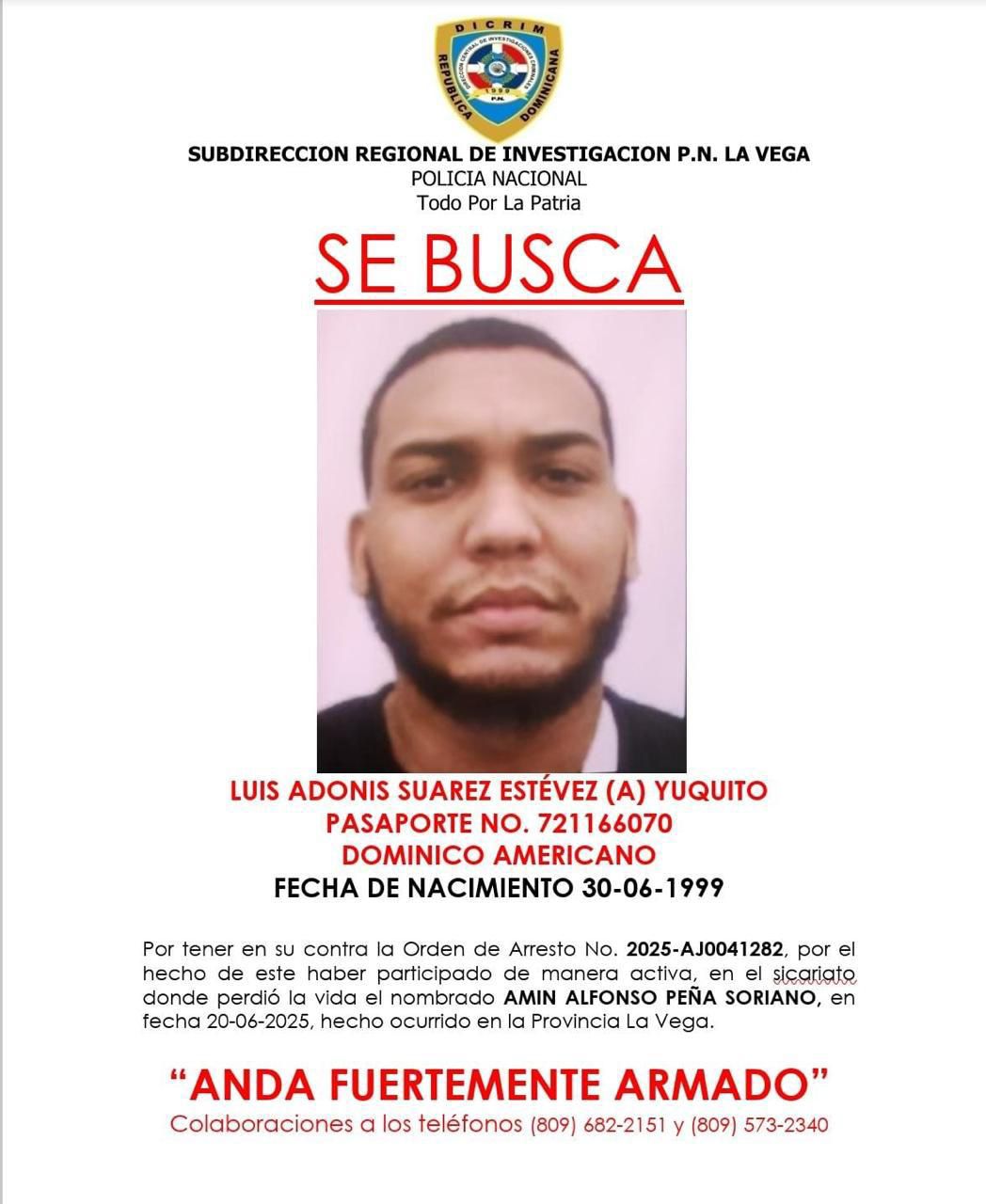 Policia busca a Yuquito