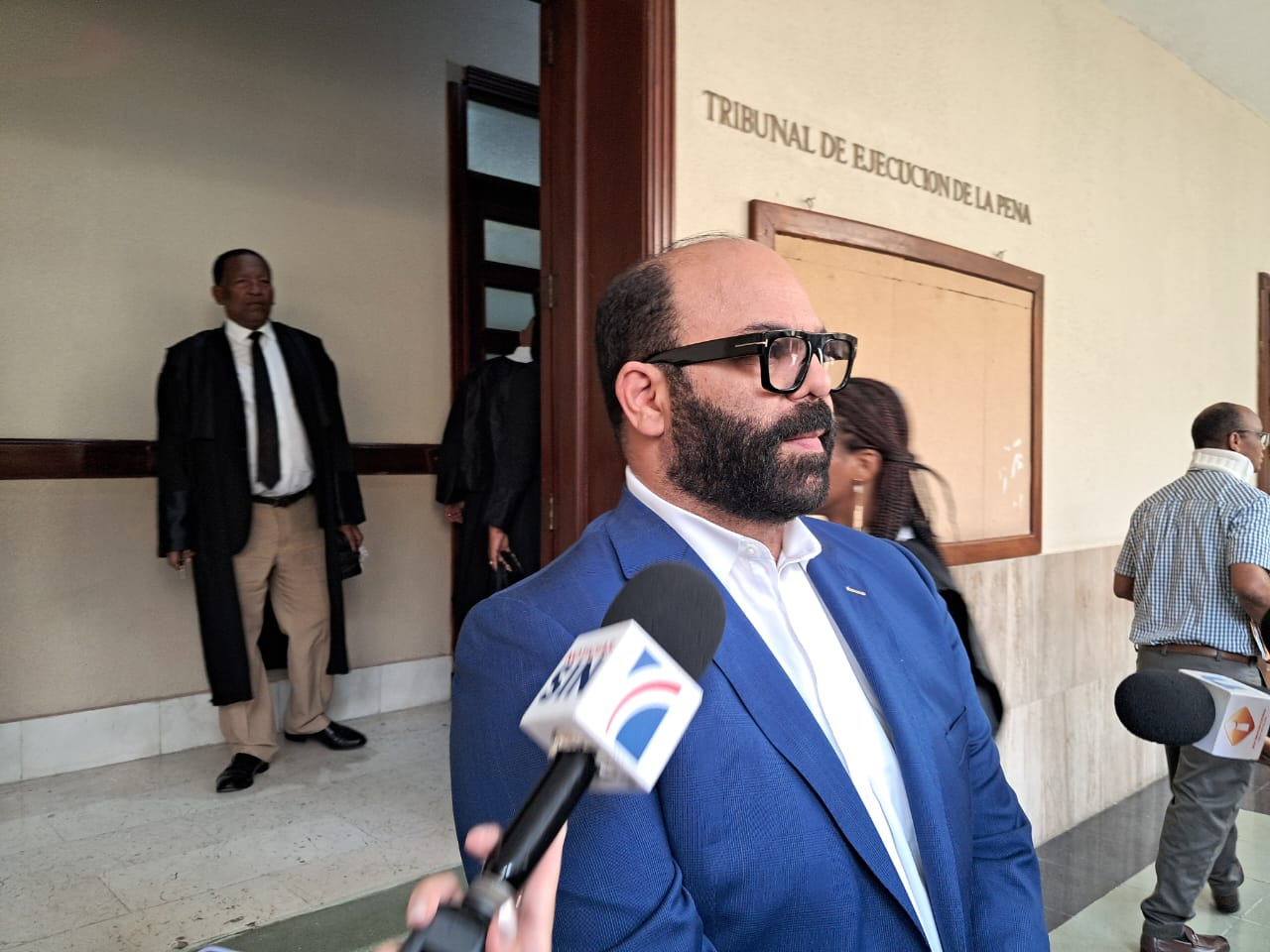 Felix Portes, abogado penalista, en la corte