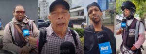 Reacciones sobre giro a la izquierda