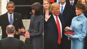 Tomas de poseesiones Obama y Trump