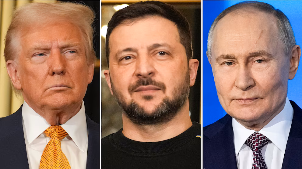 Trump, Zelensky y Putin