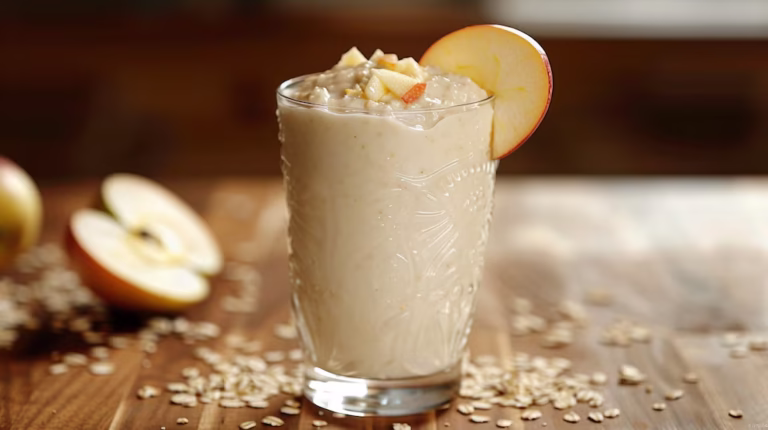 Licuado de manzana y avena