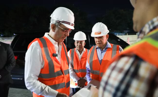 Abinader supervisa construccion de Pintura