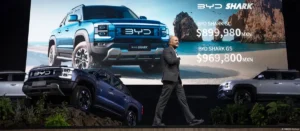 Auto show de vehiculos BYD Shark