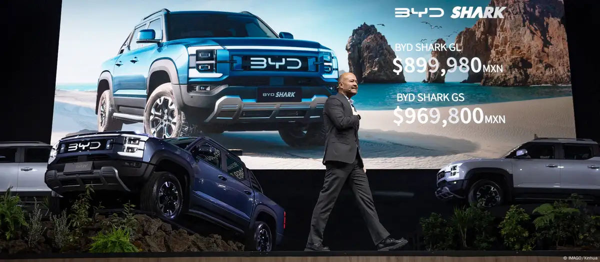 Auto show de vehiculos BYD Shark