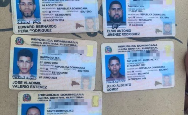 Identifican delincuetes abatidos en Santiago