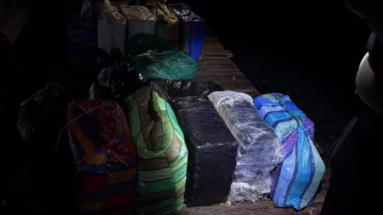 Parte de la droga de embarcacionbombaeada por USA