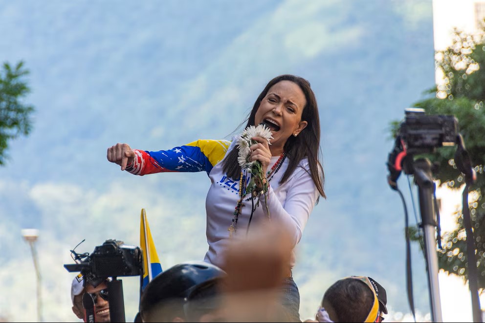 La lider venezolana Maria Corina Machado