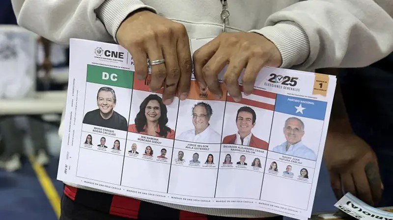 Boleta de votacion de Honduras