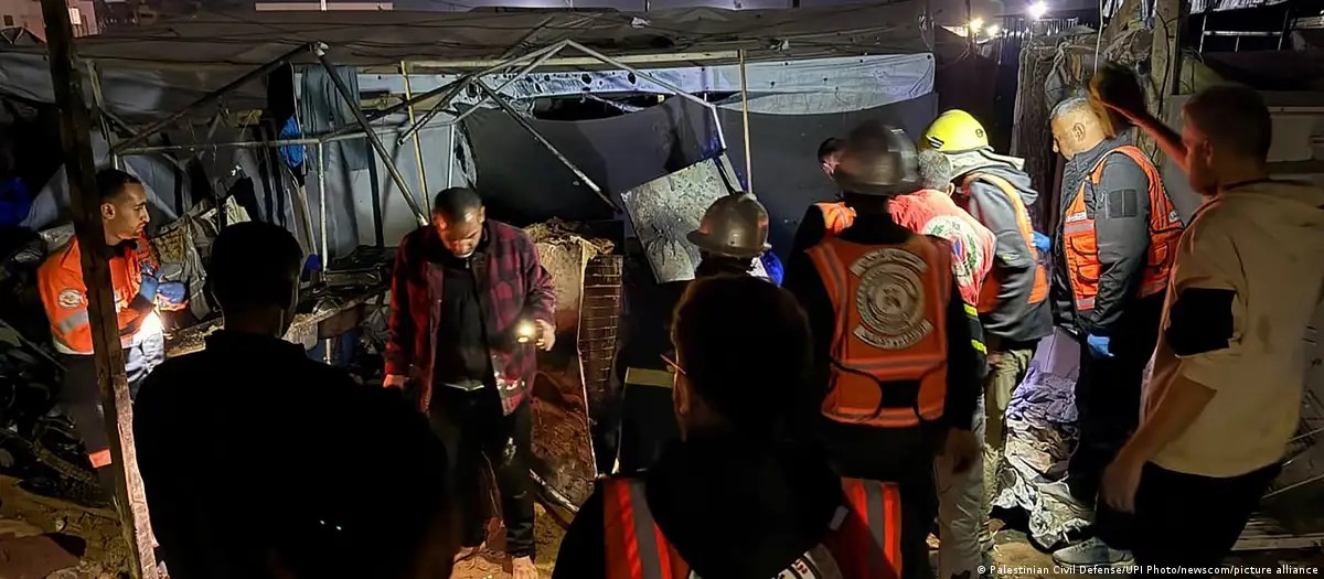 Bombardeo de la fuerza israeli en Gaza