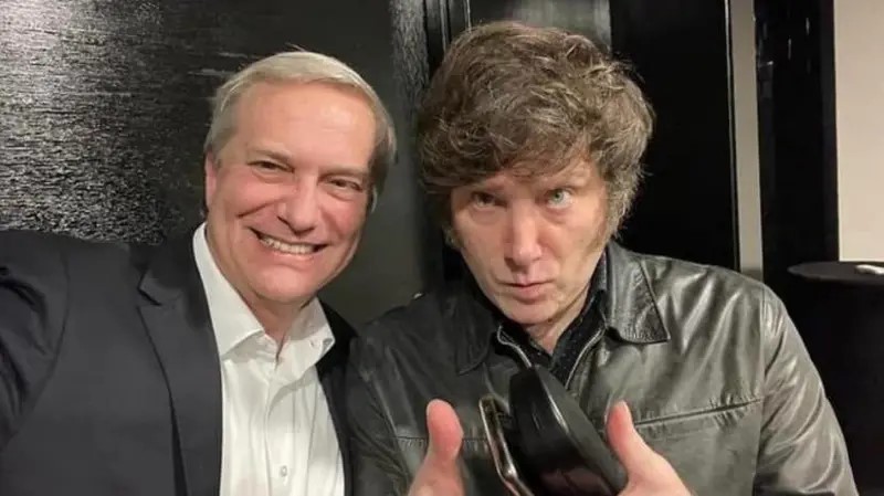 Kast junto a Javier Milei