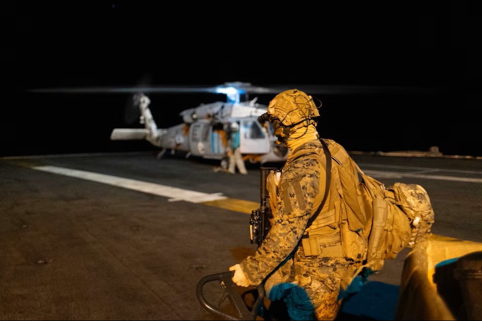 Soldados de USA en costas de Venezuela