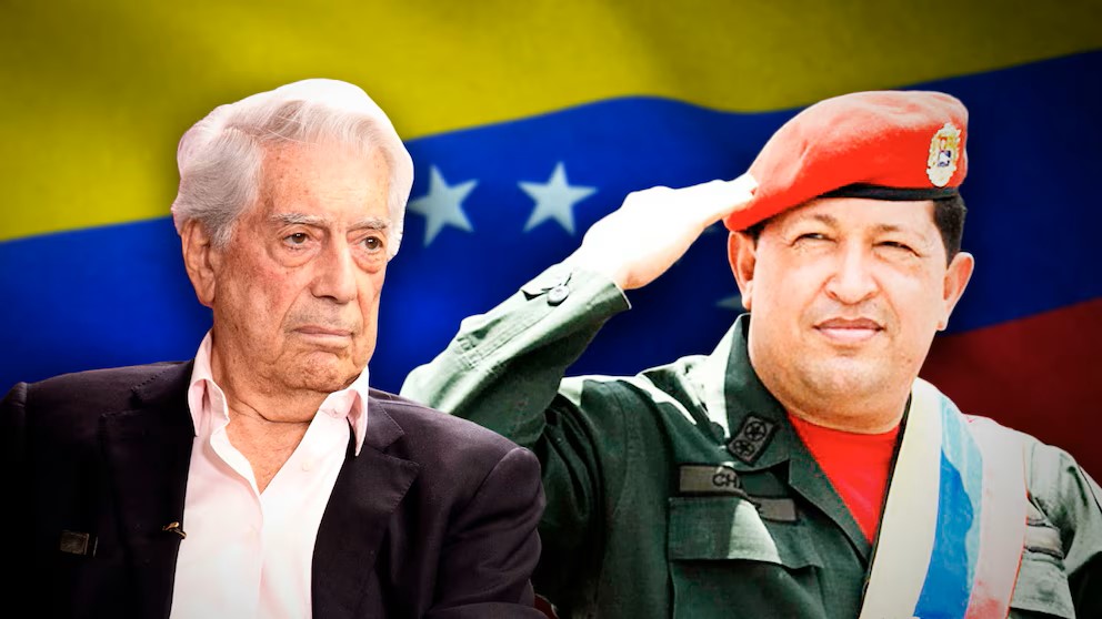 Vargas Llosa y Hugo Chávez