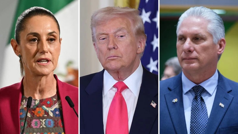 Sheinbaum,Trump y Canel