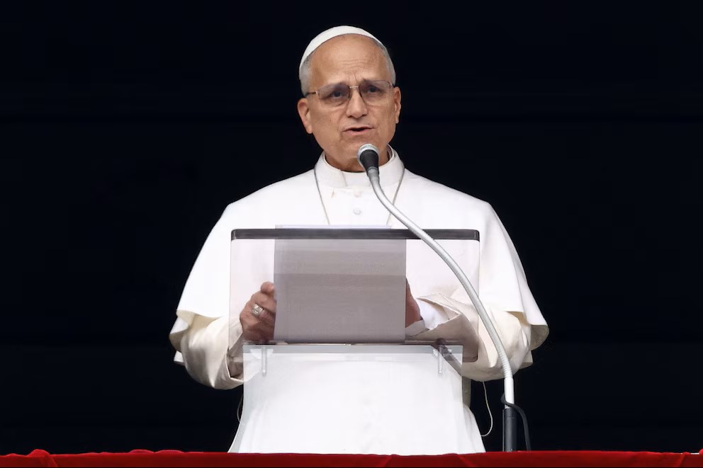 El papa Leon XIV lss la oracion de Angelus desde El Vaticano