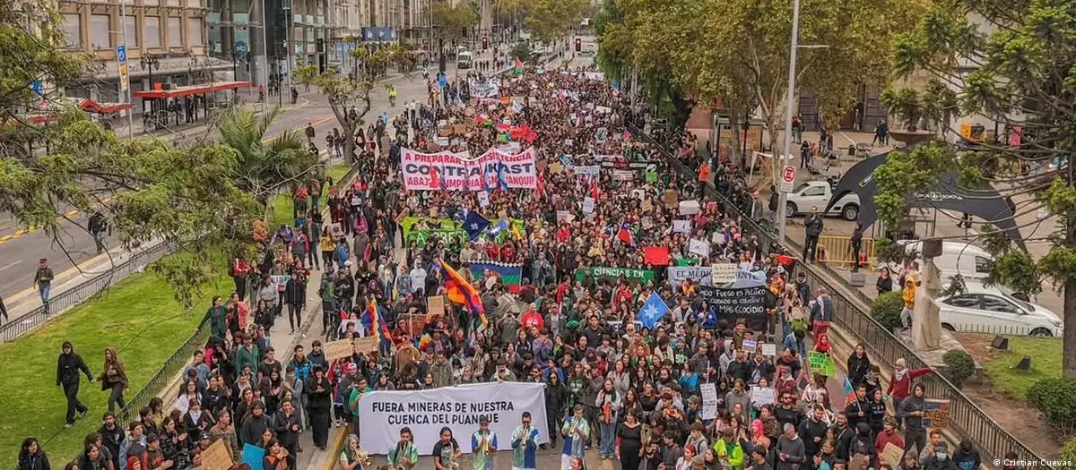 Protestas en la capital de Chile