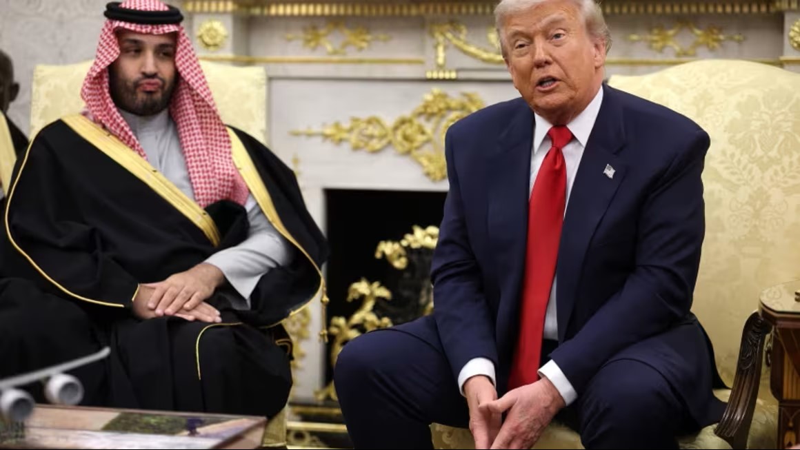 Trump y el primer ministro de Arabia Saudita