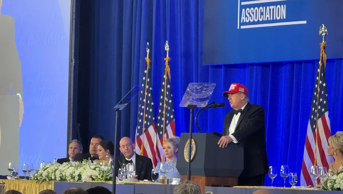 Trump en la cena de corresponsales de la Casa Blanca